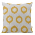 thumbnail image 1 of Vargottam Luxury, Printed Mustard Yellow CushionCovers,Decorative PillowCovers,SquareThrow Pillowcase -16x16Inches, 1 of 6