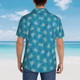 thumbnail image 4 of Balery Sea Turtle Camisas hawaianas de manga corta para hombre, camisas playeras de corte holgado, camisas de vacaciones con botones,3X-Large, 4 of 7