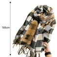 thumbnail image 2 of Women Scarf Fashion Long Plaid Shawls Wraps Big Grid Winter Warm Lattice Large Scarves Gifts Cold Weather Accessories, 2 of 5