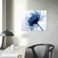 thumbnail image 3 of Nawypu  Blue Flickering Flower Modern Abstract Paintings Canvas Wall Art Gallery Wrapped Grace Floral Pictures on Canvas Prints Artwork for Living Room Bedroom Office Home Decorations, 3 of 4
