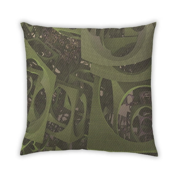 Ahgly Company Outdoor Square Contemporary Throw Pillow, 18 inch by 18 inch