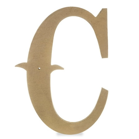 - Wood Decorative Letter - C - Antique Gold 14in