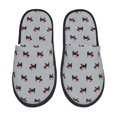 thumbnail image 1 of Balery Polka Dot Christmas Dog Pantuflas de Casa de Felpa Silenciosas con Diseño Estampado, Zapatillas Cómodas Antideslizantes de Algodón para Interior-Large, 1 of 8