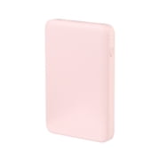 onn 5000mAh Portable Power Bank with USB-C and USB-A ports, Compact Size, LED Indicator Lights, Pink - Compatible with iPhone, iPad, AirPods, Samsung Galaxy, Note, Pixel & More