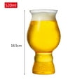 thumbnail image 3 of iOPQO Glass Host Beer Glass, Freezer Gel Chiller Double Wall Plastic Frozen Pint Glass gel beer mug two pc tulip shaped mug B, 3 of 5