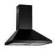 thumbnail image 1 of Campana para cocina de pared piramidal 60 cm Acero Inoxidable, 3 Velocidades, Doble Filtro de malla lavable y Filtro de carbón activado, Luz LED, Extrae y Purifica Negro AVERA CEP60N, 1 of 10