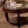 thumbnail image 6 of Furniture of America Tunton Solid Wood 1-Shelf Coffee Table in Dark Cherry, 6 of 6