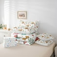 thumbnail image 6 of Homewish Cartoon Capybara 7-Piece Bedding Comforter Set,Rustic Flower Mushroom King Bedding Sets,White Brown Green Bed Sheets For Girls Kids,Ultra Soft Home Decor Reversible, 6 of 8