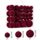 thumbnail image 3 of 46 Pcs Velvet Christmas Balls Flocked Christmas Tree Ornaments Plastic Balls Xmas Decorative Hanging Ornaments Christmas Tree Decoration, 3 of 8