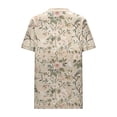 thumbnail image 5 of Odbmxy Yellow Women T Shirt Short Sleeve Summer Tops for Women Office Floral Casual Fancy Loose Tops, 5 of 6