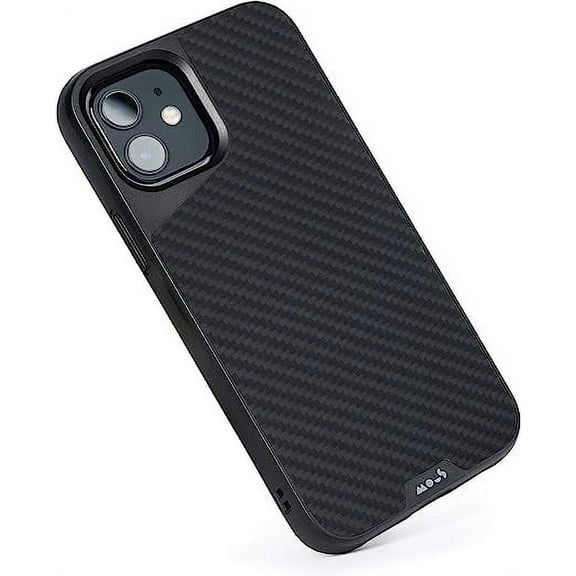 Mous - Case for iPhone 12/12 Pro - Carbon Fibre - Limitless 4.0 - Protective iPhone 12/12 Pro Case MagSafe Compatible - Shockproof Phone Cover