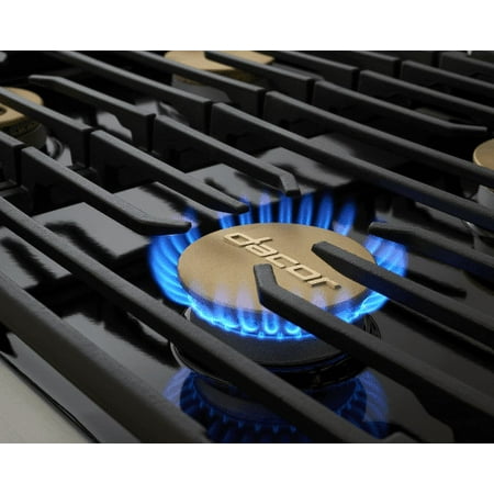 Dacor - Contemporary 36" Built-In Gas Cooktop with 6 Burners with SimmerSear™, Liquid Propane - Graphite stainless steel