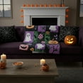 thumbnail image 4 of Manta de Franela con Estampado de Fantasmas para Halloween | Manta Tipo Chal de Poliéster de 70X100Cm | para Todas Las Estaciones | Ligera y Suave | Multicolor | para Uso Interior y Exterior | Excele, 4 of 6