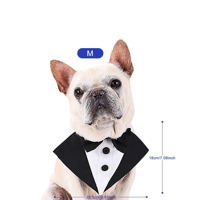 LSLJS Foulard pour Chien Nœud Papillon Bandanas pour Chien Accessoires de Robe Bandanas de Vacances pour Chien