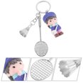 thumbnail image 2 of Badminton Racket Keychain Dark Blue Alloy 1Pcs, 2 of 8