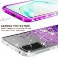 thumbnail image 5 of Compatible for Samsung Galaxy S20 Plus Case, with [Tempered Glass Screen Protector] SOGA Diamond Liquid Quicksand Cover Cute Girl Women Phone Case - Clear / Purple, 5 of 5