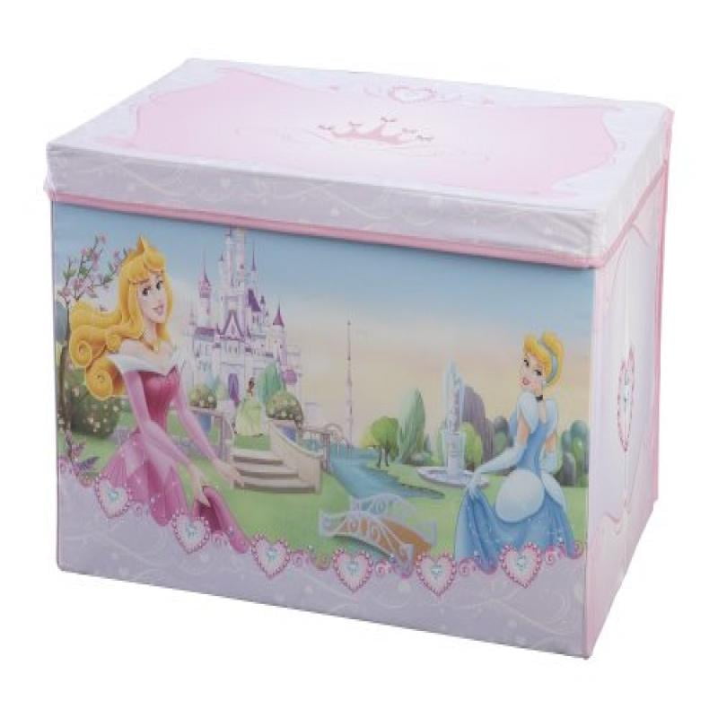 Disney Princess Castle Vista Fabric Toy Box colors as shown, one size