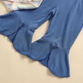 thumbnail image 6 of CAICJ98 Baby Girl Clothes Long Sleeve Off Shoulder Romper Pants Headband Sets Newborn Infant Fall Winter Outfit,Size 3-6 Months, 6 of 8