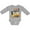 AC-Heather Grey, variant on Inktastic One and Digging It Bulldozer 1st Birthday Boys or Girls Long Sleeve Baby Bodysuit