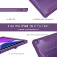 thumbnail image 6 of Soke Case for iPad 9th/8th/7th Generation 10.2-Inch (2021/2020/2019 Release), with Built-in Screen Protector and Kickstand, Rugged Full Body Protective Cover for Apple iPad 10.2 Inch - Dark Purple, 6 of 6