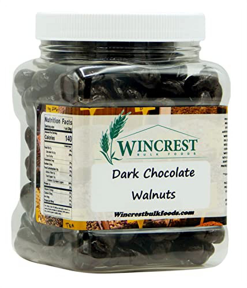 Dark Chocolate Covered Walnuts Lb Tub 1.25