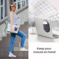 thumbnail image 2 of Universal Stick-On Mouse Pouch, Holder for Wireless Mouse, Sleeve for Laptop, Reusable Adhesive, No Glue Residue, Compatible with iPad or MacBook (Grey), 2 of 6