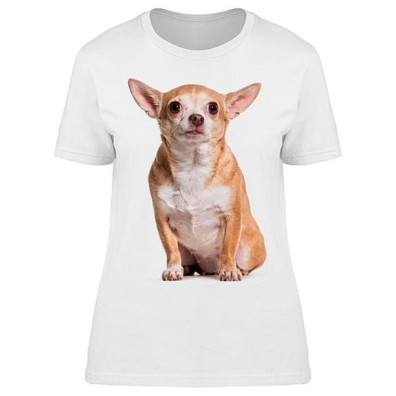 Pretty Chihuahua Sitting T-Shirt Women -Image by Shutterstock, Female Medium