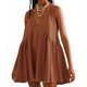 thumbnail image 1 of mfyjkho Vestidos de fiesta para mujer, Vestido mini informal de verano con escote en V y mangas cortas para mujer Vestidos largos para mujer s, 1 of 6