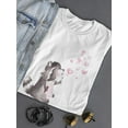 thumbnail image 3 of Raccon Blowing Out Hearts T-Shirt Women -Image by Shutterstock, Female x-Large, 3 of 4