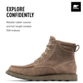 thumbnail image 3 of Botas impermeables Sorel Madson II Moc Toe para hombre, color topo omega, azabache, talla 7.5, 3 of 6