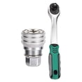 thumbnail image 4 of Llave de tubo ajustable Sharpla 10 a 19 mm Taladro eléctrico Verde 72 dientes, 4 of 8