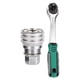 thumbnail image 4 of Llave de tubo ajustable Llave de trinquete extensible Herramienta de mantenimiento manual Universal de 10 a 19 mm para pernos Llave dinamométrica de Verde 72 dientes, 4 of 8