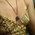 thumbnail image 4 of AYANA Iolite Tumbled Pendant Necklace - Stone of Inner Treasure and Vision, 4 of 5