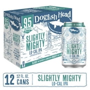 Dogfish Head Slightly Mighty IPA Craft Beer, 12 Pack, 12 fl oz Aluminum Cans, 4% ABV