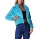 thumbnail image 4 of CHAQUETA CORTA DE PIEL SINTÉTICA SUELTA DE MODA INVERNAL PARA MUJERES CHIC EN AZUL PAVO REAL, 4 of 6