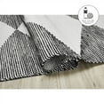 thumbnail image 2 of FH Home Machine Washable Area Rug - Hand Woven, Stain Resistant, Pet Friendly - Premium Recycled Polyester Yarn - Contemporary - Bedroom, Living/Dining Room - Roswell - Black - 8 x 10 ft, 2 of 8