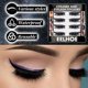 thumbnail image 3 of Eelhoe sin pegamento autoadhesivo pestañas postizas pasta de maquillaje de ojos 7 colores brillo en polvo delineador de ojos rizador de pestañas maquillaje de fiesta de escenario kaili Sencillez, 3 of 4
