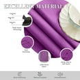 thumbnail image 4 of Homi Drapes Double Pinch Pleated Blackout Curtains Thermal Insulated Room Darkening Drapes for Bedroom/Livingroom Along with 2 Panels,Tiebacks,Hooks (Plum, 26"x84"), 4 of 5