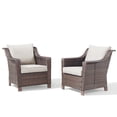 thumbnail image 6 of POCASSY Outdoor Chairs Set of 2 with All Weather Resistant Brown Rattan and Deep Seat High Back, Patio Furniture Set for Balcony, Backyard, Garden,Beige, 6 of 14