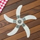 thumbnail image 3 of 18 Inch Plastic Fan Blade 5 Leaves Fan Blades Replacement Standing Fan Blade Universal Electric Fan Leaf Table Fan Parts for Pedestal Table Fan, 3 of 4