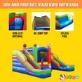 thumbnail image 5 of Pogo Crossover Double Water Slide Inflatable Bounce House with Blower, Sports, 5 of 8