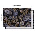 thumbnail image 6 of Boho Chic Paisley Placemats Set of 4, Durable Flax Linen Table Mats with Retro Ethnic Floral and Decorative Mandala Patterns, Heat Resistant and Wrinkle Free, 6 of 6