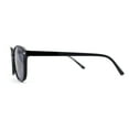 thumbnail image 3 of Elegant Thin Plastic Rounded Rectangle Gentlemens Sunglasses All Black, 3 of 4