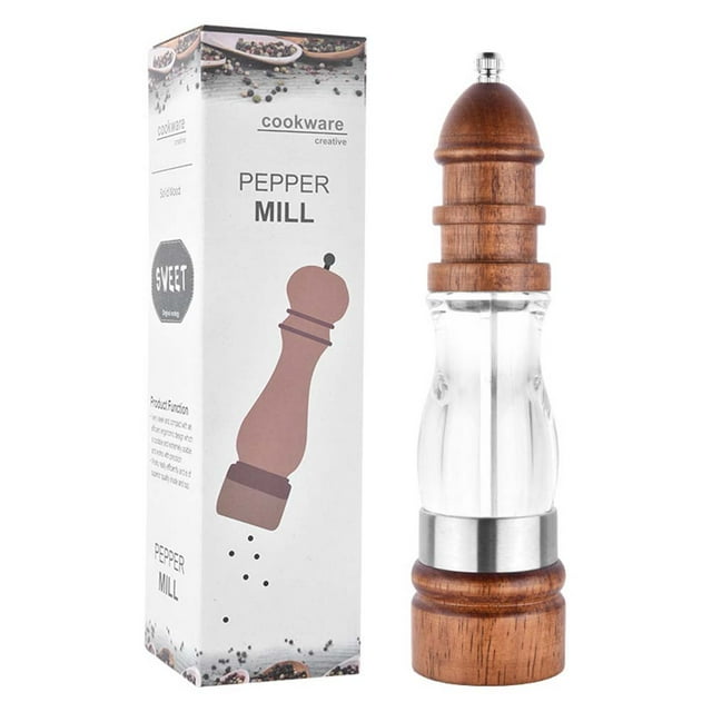 unbranded 1Ud Molinillo Manual Para Pimienta Y Sal Con Núcleo Resistente Para Uso En Hogar