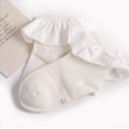thumbnail image 1 of Mialoley Enfants Monochrome Bas Froissé Peau Amicale Chaussettes Mignonnes, 1 of 1