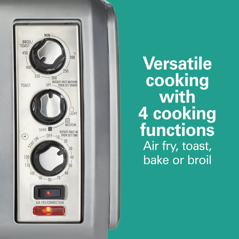 Hamilton Beach Sure-Crisp Air Fryer Toaster Oven, 6 Slice Capacity,  Stainless Steel, 31196 