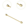 thumbnail image 6 of Dualoai Men Collar Bar Pin Copper Cravat Clip for Wedding Business Meeting Gentlemen Gold, 6 of 9