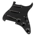 thumbnail image 4 of Musiclily Basic Pre-wired Loaded Standard ST-SSS Pickguard with Alnico 5 Magnet Single Coil Pickups Set for Strat Style Electric Guitar, 3 Ply Black, 4 of 5
