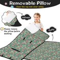 thumbnail image 3 of Green Christmas Floral Pattern Toddler Nap Mats for Kids Preschool,51"x22" Sleeping Mat Bag or Kids,Toddler Sleeping Bag,Toddler Nap Mat or Daycare, 3 of 6