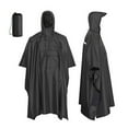 thumbnail image 1 of Poncho de Pluie à Capuche Imperméable Veste de Pluie pour Hommes Femmes Adultes, 1 of 4